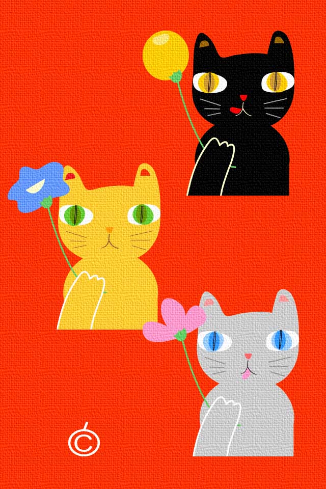 Iphone壁紙 アイフォン 猫2